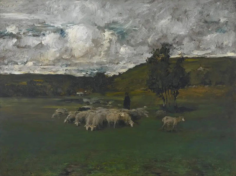 Blick in der Nähe des Wahllokals - William Merritt Chase