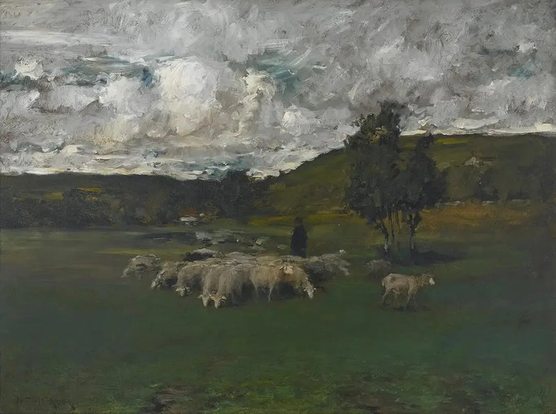 Blick in der Nähe des Wahllokals - William Merritt Chase