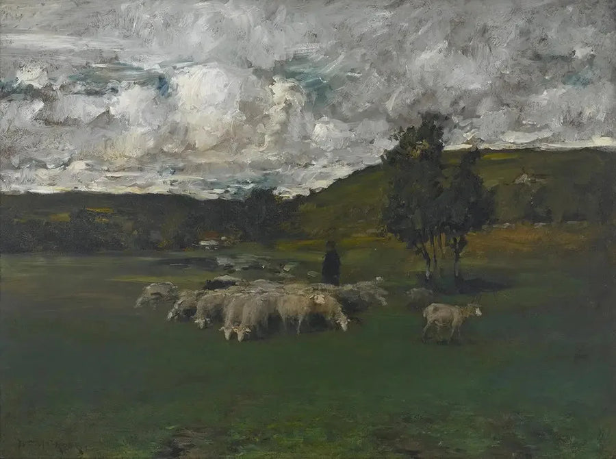 Blick in der Nähe des Wahllokals - William Merritt Chase