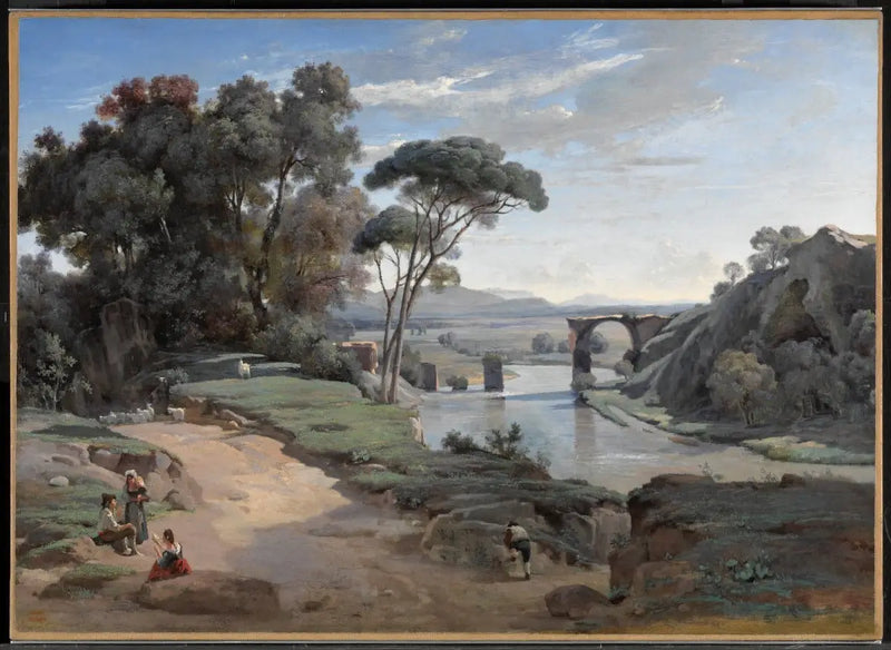 Blick aufgenommen in Narni - Jean-Baptiste Camille Corot