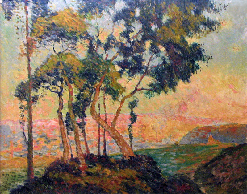 Blick aufgenommen am Mont-Gargan Sonnenuntergang - Robert Antoine Pinchon