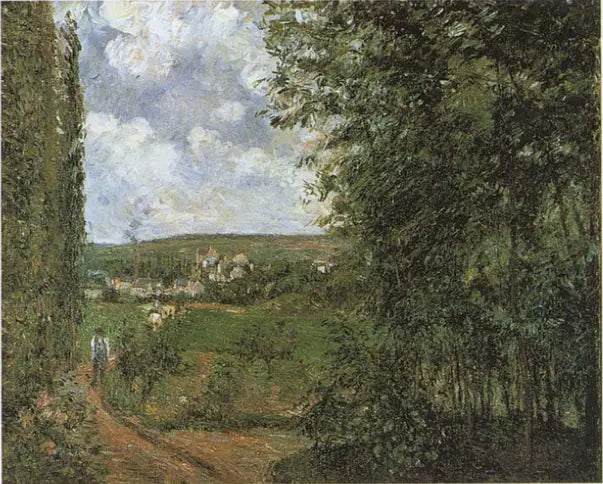 Blick von der Küste der Gratte-Coqs, Pontoise - Camille Pissarro