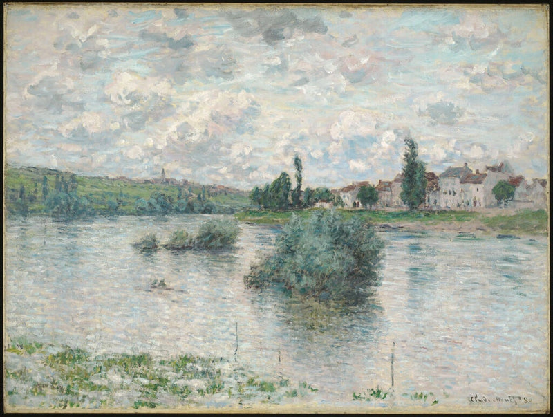 Blick auf die Seine bei Lavacourt W540 - Claude Monet