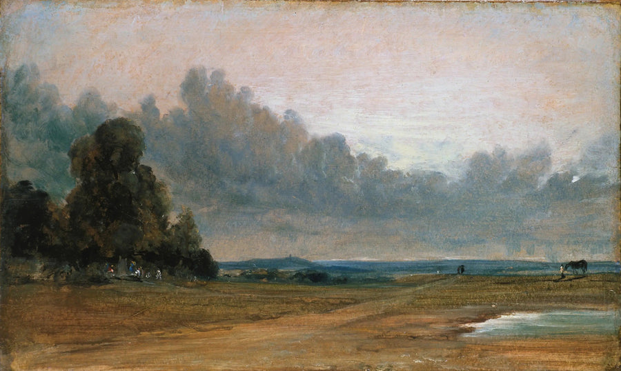 Blick auf Hampstead Heath mit Harrow in der Ferne - John Constable