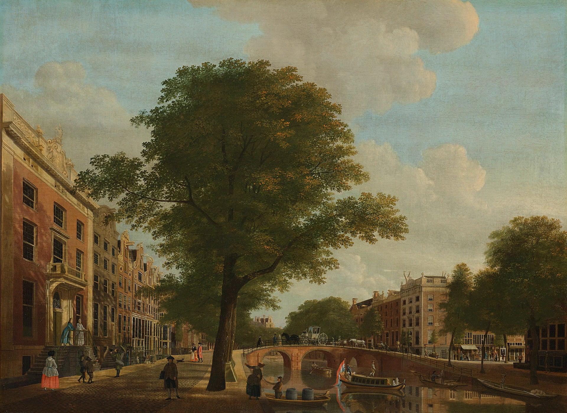 Vue sur le Herengracht près de la Leidsestraat à Amsterdam - Hendrik Keun
