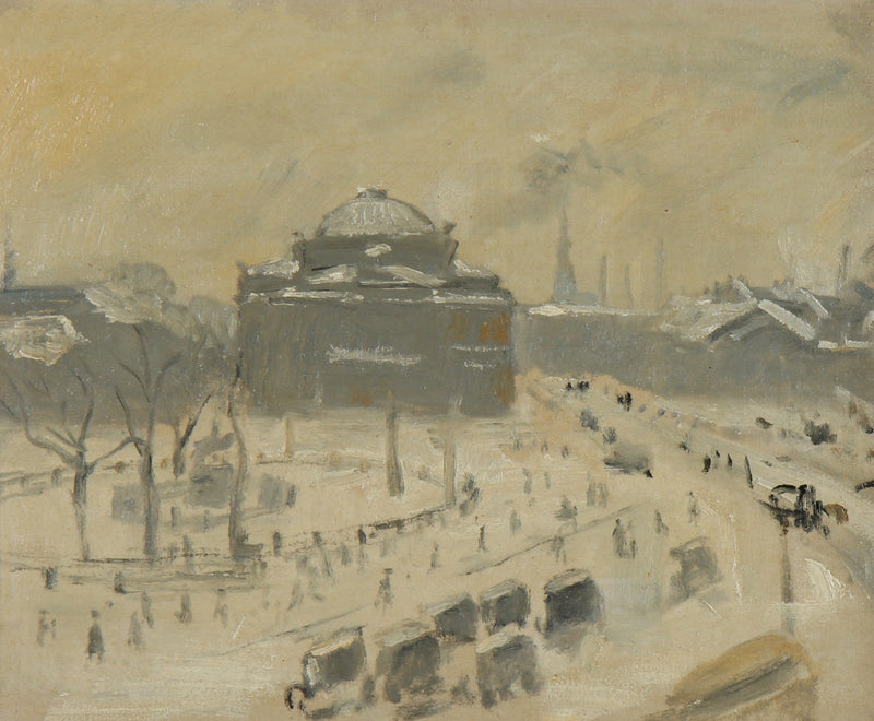 Ansicht von Kongens Nytorv, Kopenhagen. -Michael Peter Ancher