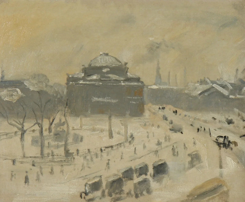 Ansicht von Kongens Nytorv, Kopenhagen. -Michael Peter Ancher