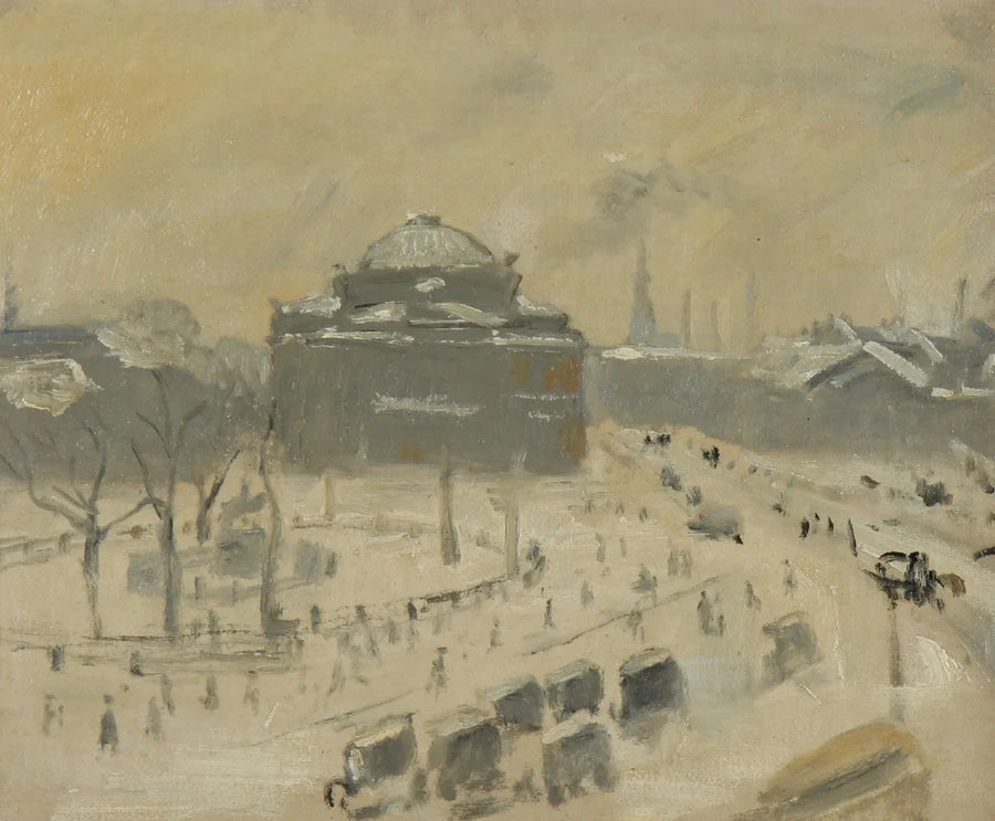 Ansicht von Kongens Nytorv, Kopenhagen. -Michael Peter Ancher