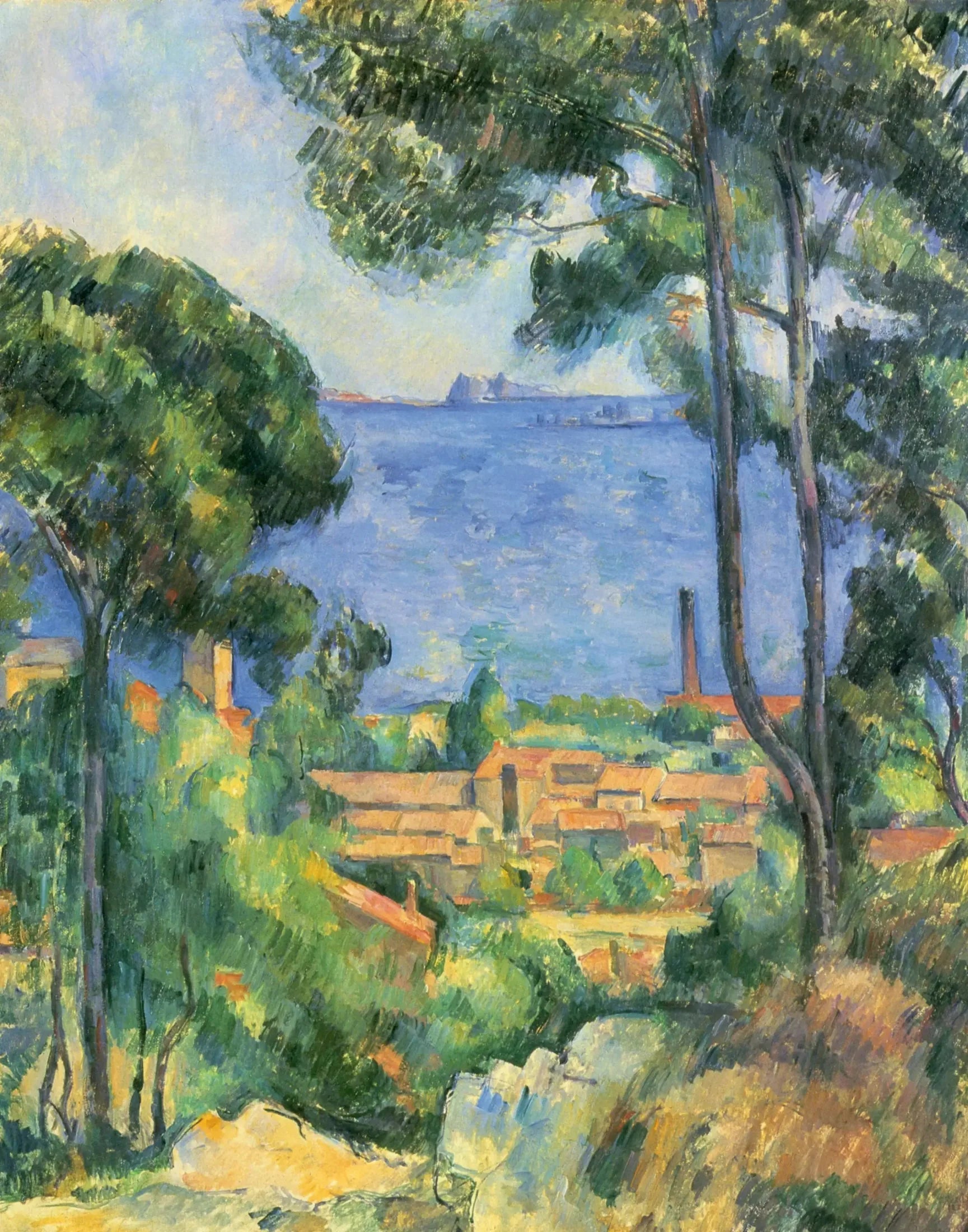Vue sur l'Estaque et le château d'If - Paul Cézanne image 1 copie peinte à la main à l’huile