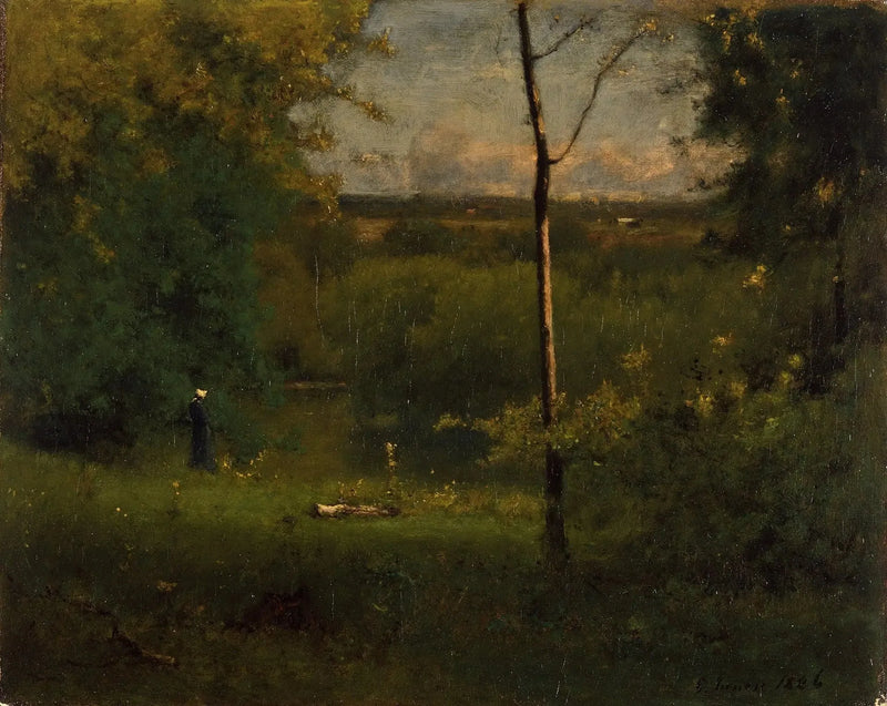 Blick auf den Fluss - George Inness