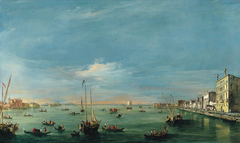 Blick auf den Giudecca-Kanal und die Zattere - Francesco Guardi