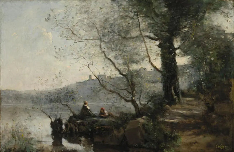 Blick auf den Gardasee - Jean-Baptiste Camille Corot
