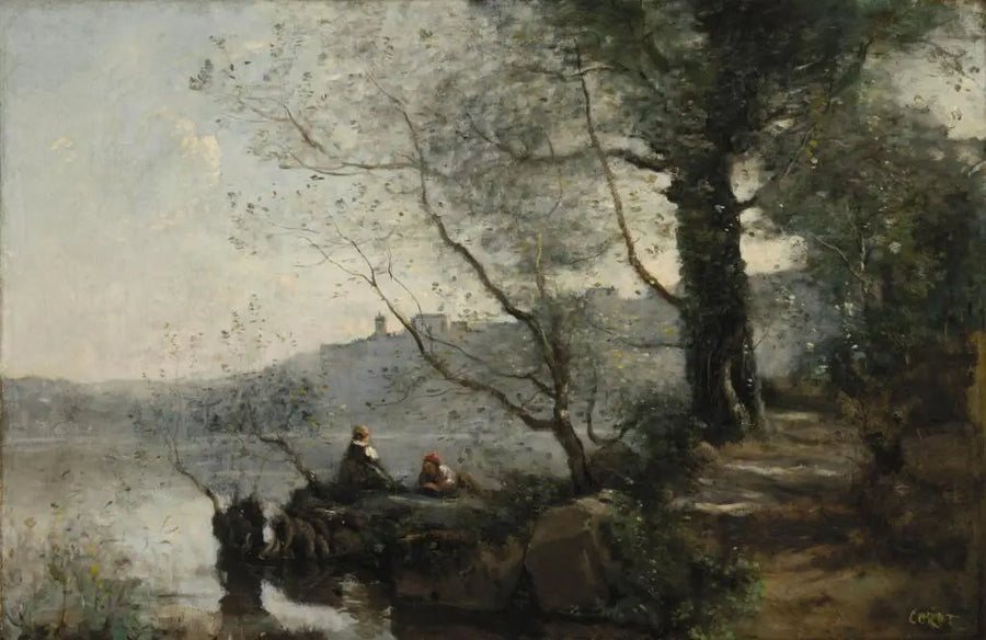 Blick auf den Gardasee - Jean-Baptiste Camille Corot