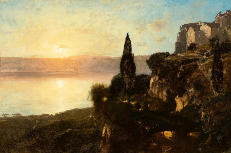 Blick auf den Nemi-See - George Inness