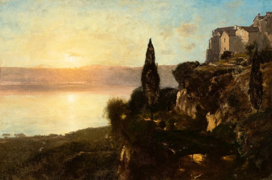 Blick auf den Nemi-See - George Inness