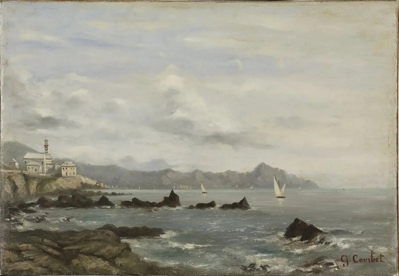 Blick auf den Genfersee - Gustave Courbet
