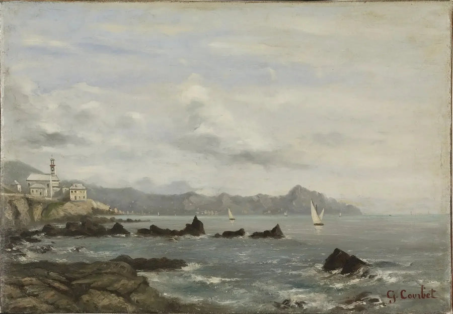 Blick auf den Genfersee - Gustave Courbet