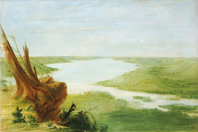 Blick auf den Lac Sainte-Croix, Haut-Mississippi - George Catlin