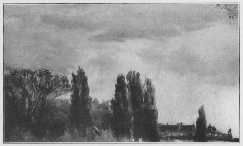 Blick auf den Park des Prinzen Albrecht - Adolph von Menzel