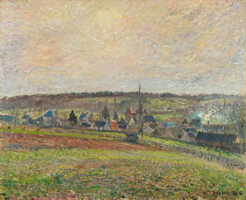 Blick auf das Dorf Éragny - Camille Pissarro