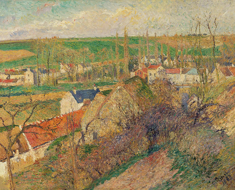 Blick auf das Dorf Osny - Camille Pissarro