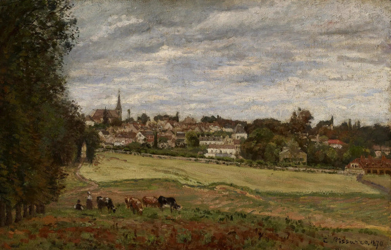 Blick auf das Dorf Marly-le-Roi - Camille Pissarro