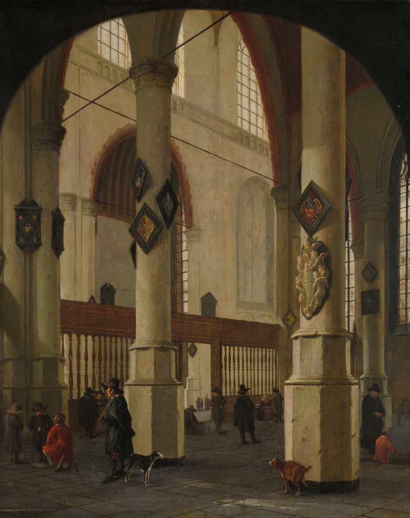 Vue sur la Oude Kerk à Delft - Hendrick Cornelisz. van Vliet