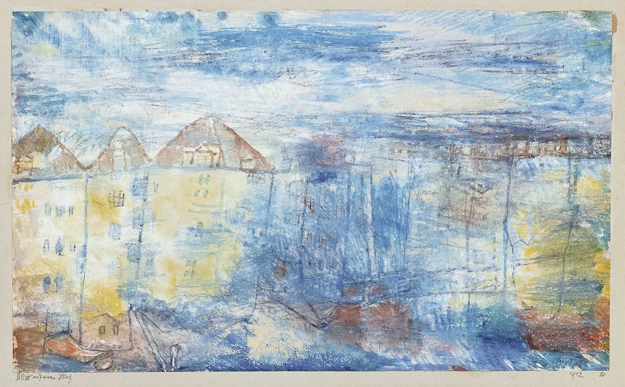 Blick auf einen Platz - Paul Klee