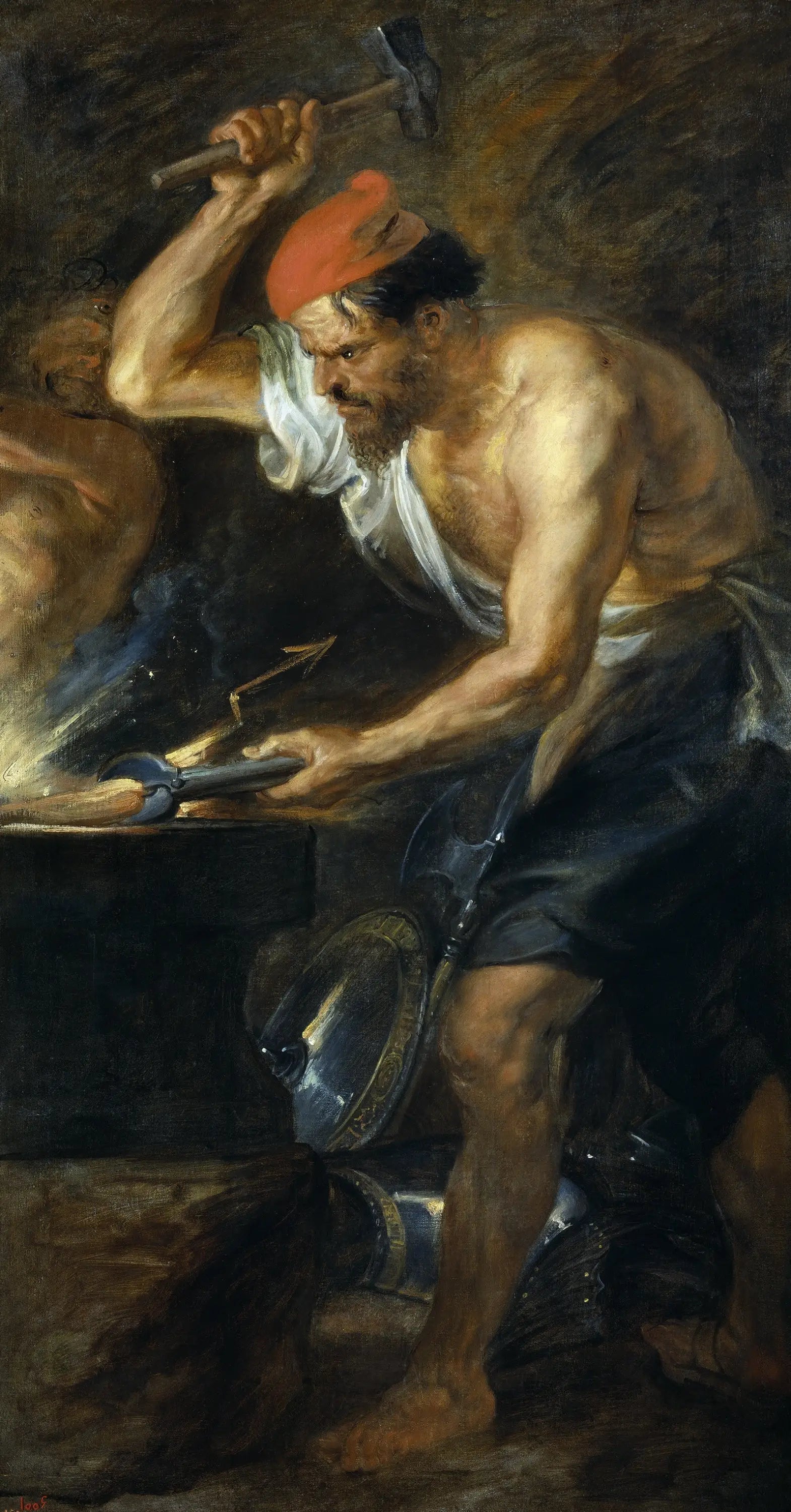 Vulcain forge les foudres de Jupiter - Peter Paul Rubens image 1 reproduction de peinture à l’huile