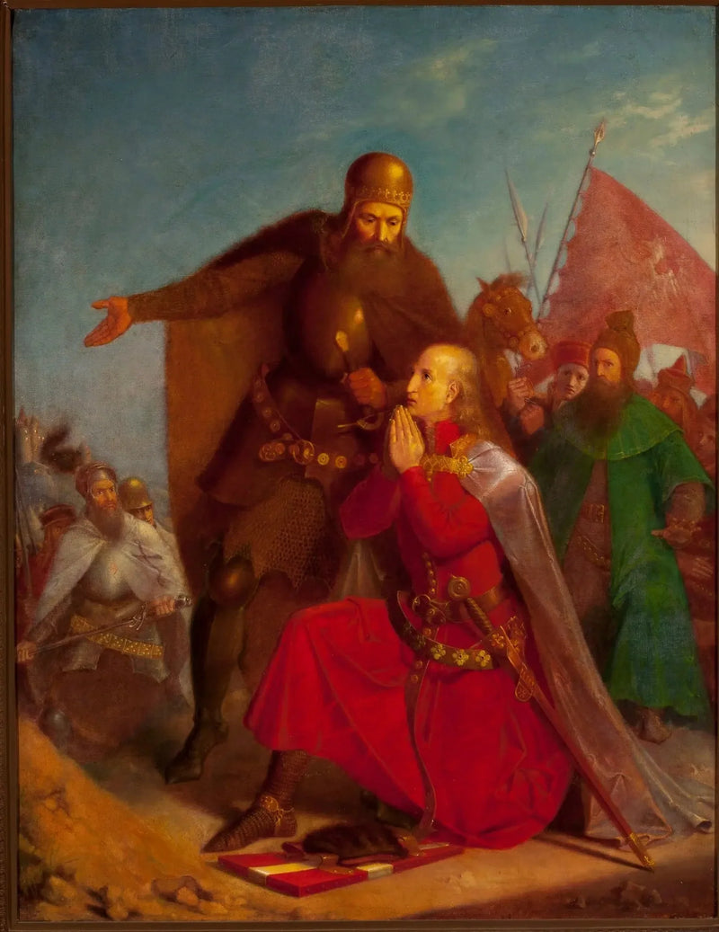 Władysław Jagiełło und Vytautas beten vor der Schlacht bei Grunwald - Jan Matejko