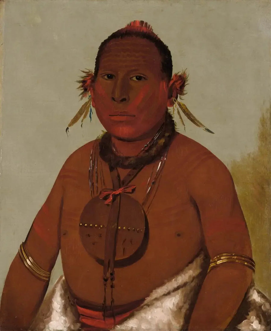 Wa-sáw-me-saw, donnernder Donner, der jüngste Sohn des Schwarzen Falken - George Catlin