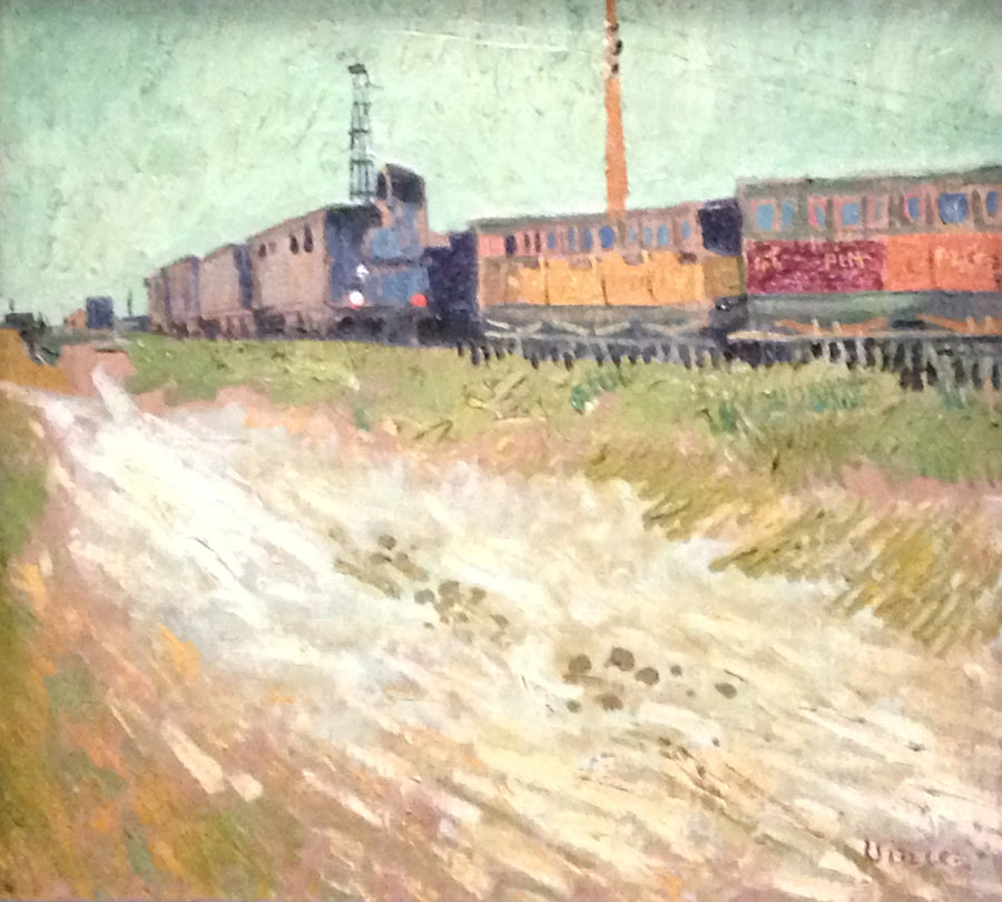 Eisenbahnwaggons in Arles - Vincent van Gogh
