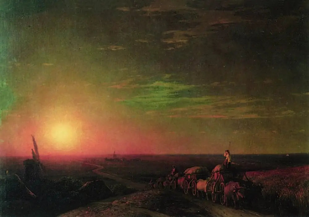 Wagons Chumaks - Ivan Aïvazovski - Alpha Reproduction