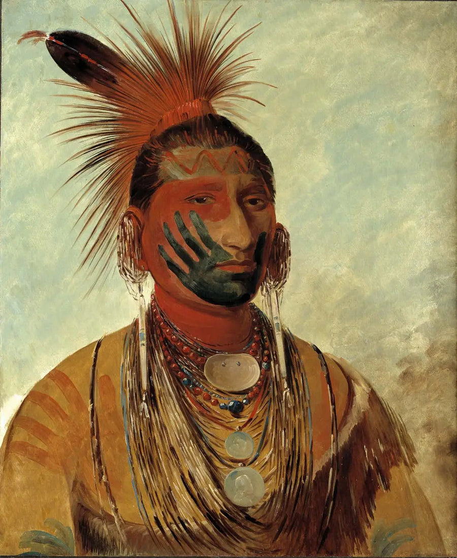Wash-ka-mon-ya, Fast Tänzer, un guerrier - George Catlin