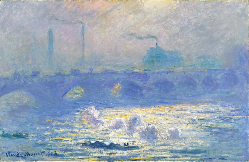 Waterloo-Brücke, Lichteffekt - Claude Monet