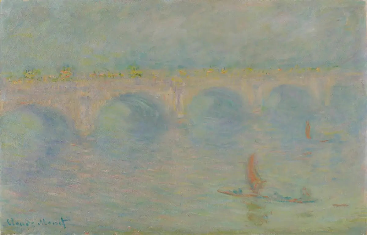 Waterloo Bridge, effet de soleil - Claude Monet image 1 tableau peint à l’huile sur toile