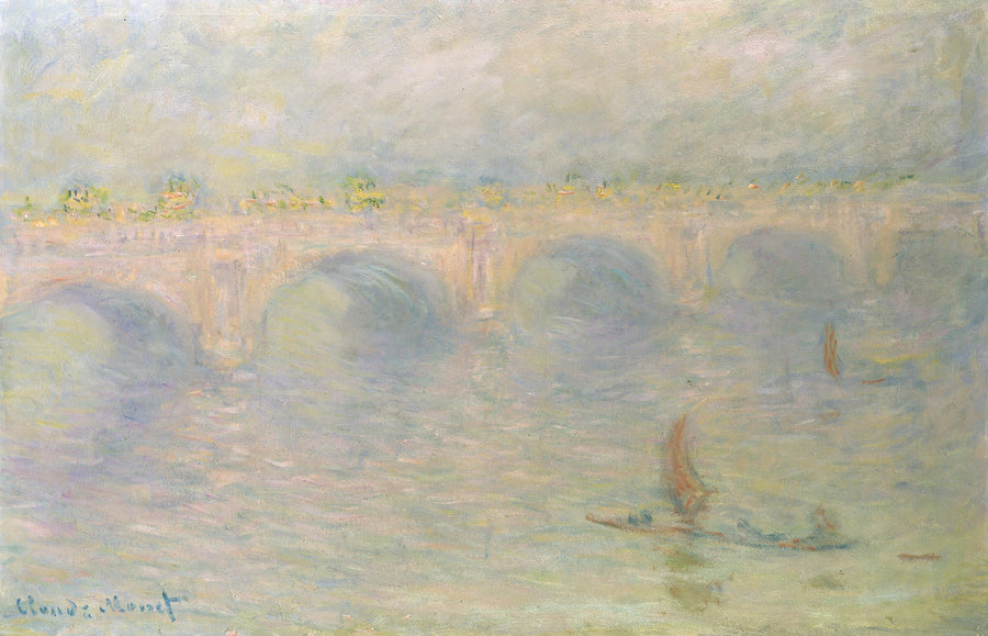Waterloo Bridge, Sonneneffekt W1593 - Claude Monet