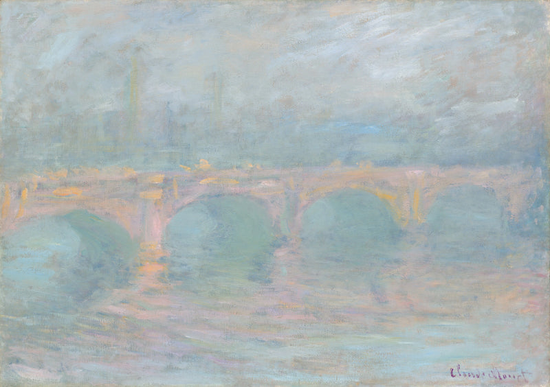 Waterloo Bridge bei Sonnenuntergang - Claude Monet