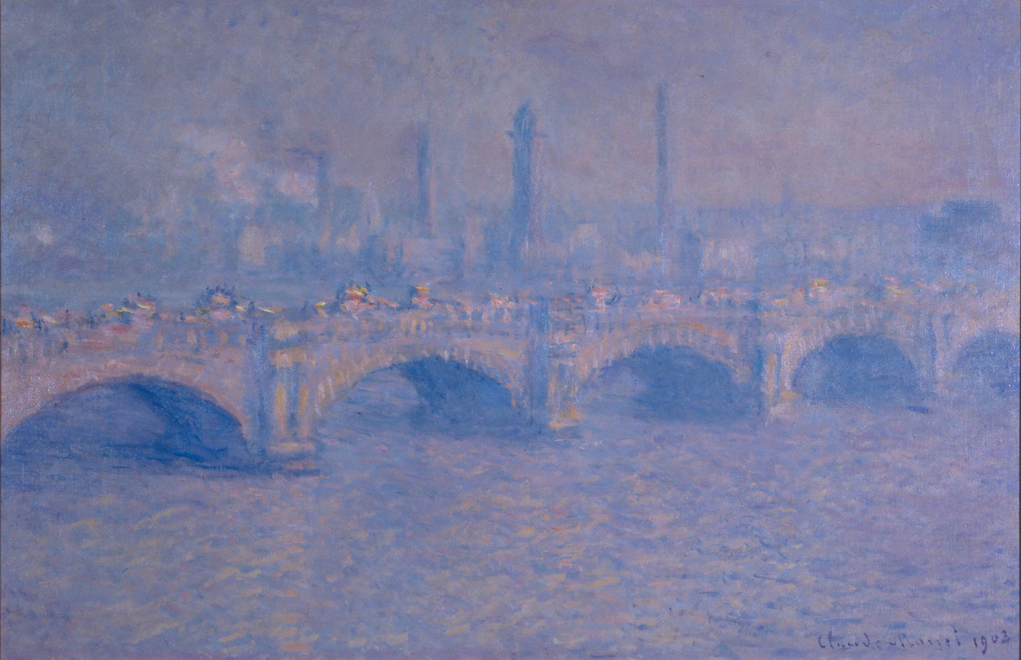 Waterloo Bridge, effet de soleil de Claude Monet, 1903 – McMaster Museum of Art 1984.007.0043, Wildenstein 1587