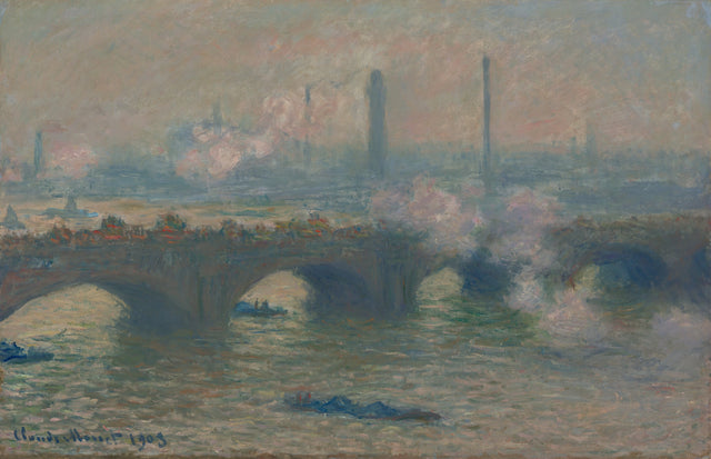 Waterloo Bridge, grauer Tag - Claude Monet