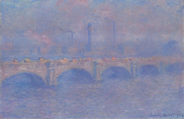 Waterloo Bridge, Sonneneffekt - Claude Monet