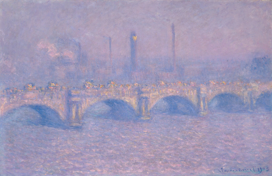 Waterloo Bridge, verschleierte Sonne W1590 - Claude Monet