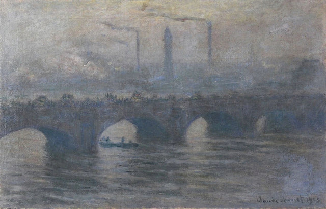 Waterloo Bridge, graues Wetter W1562 - Claude Monet