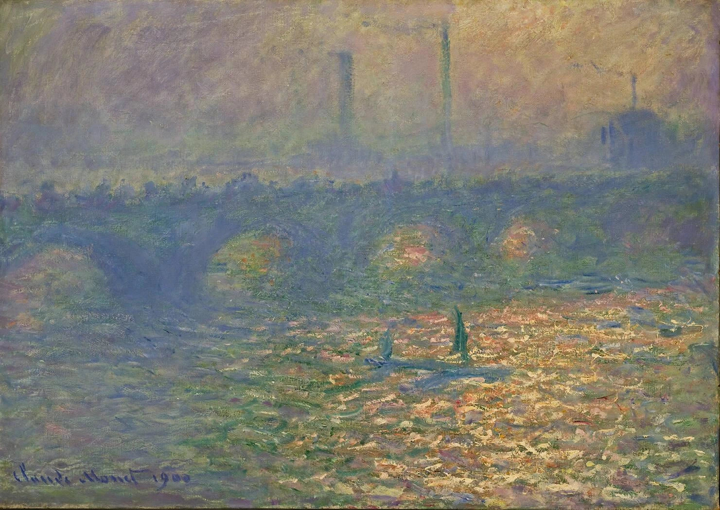 Waterloo Bridge de Claude Monet, 1900 – Santa Barbara Museum of Art 1968.20.7, Wildenstein 1555