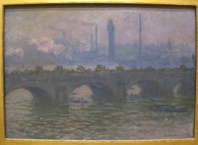Die Waterloo Bridge, Worcester-Version - Claude Monet