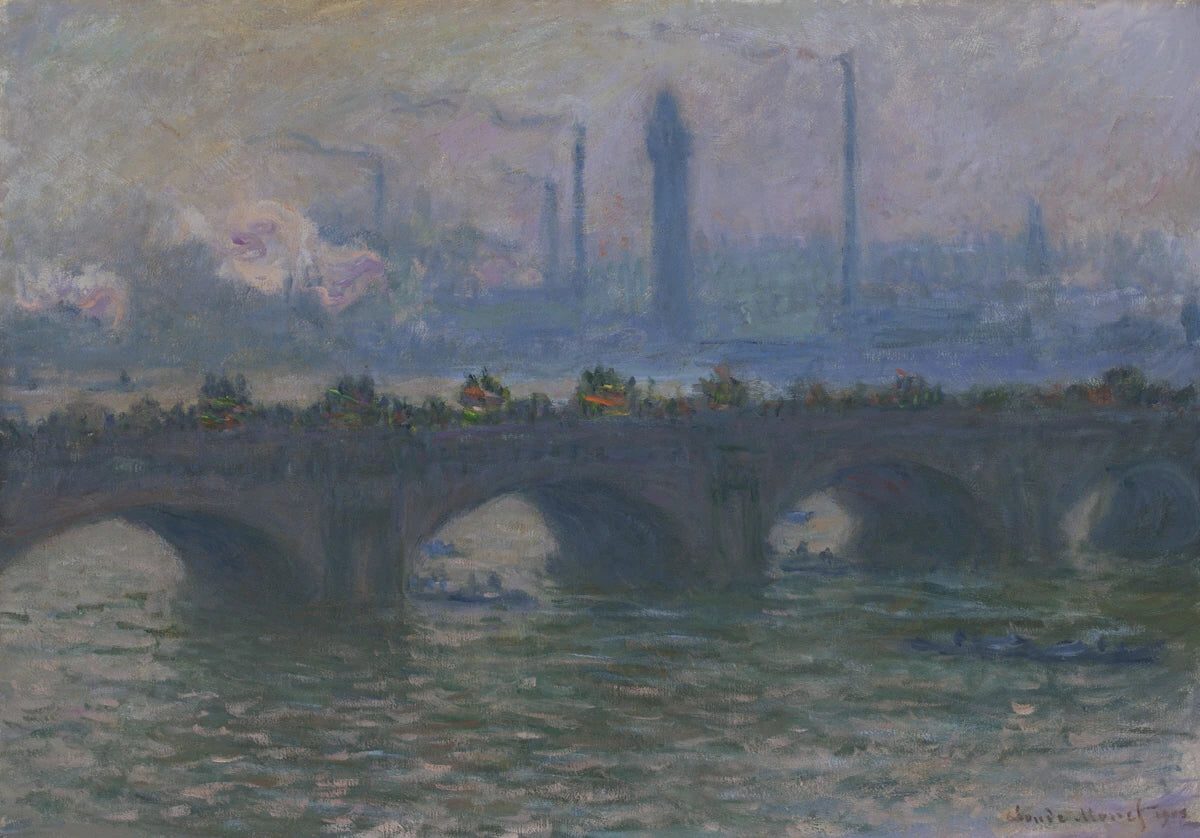 Waterloo Bridge, Worcester - Claude Monet