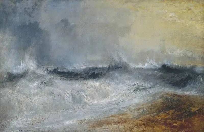 Wellen brechen gegen den Wind - J. M. W. Turner