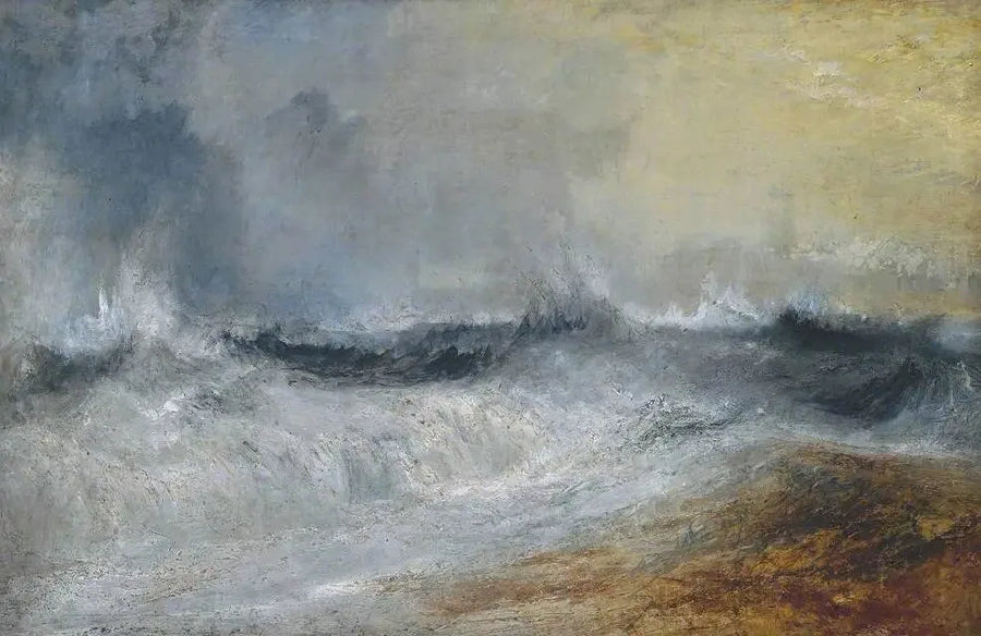 Wellen brechen gegen den Wind - J. M. W. Turner