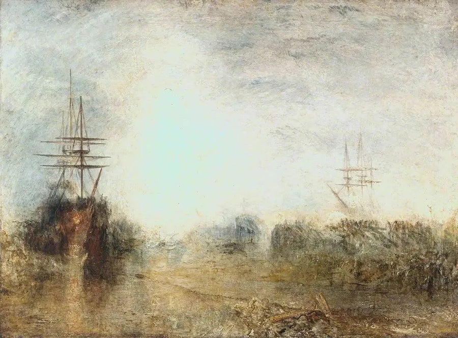Walfänger (Blubber kochen) in fehlerhaftem Eis verfangen, die versuchen, sich zu befreien - J. M. W. Turner
