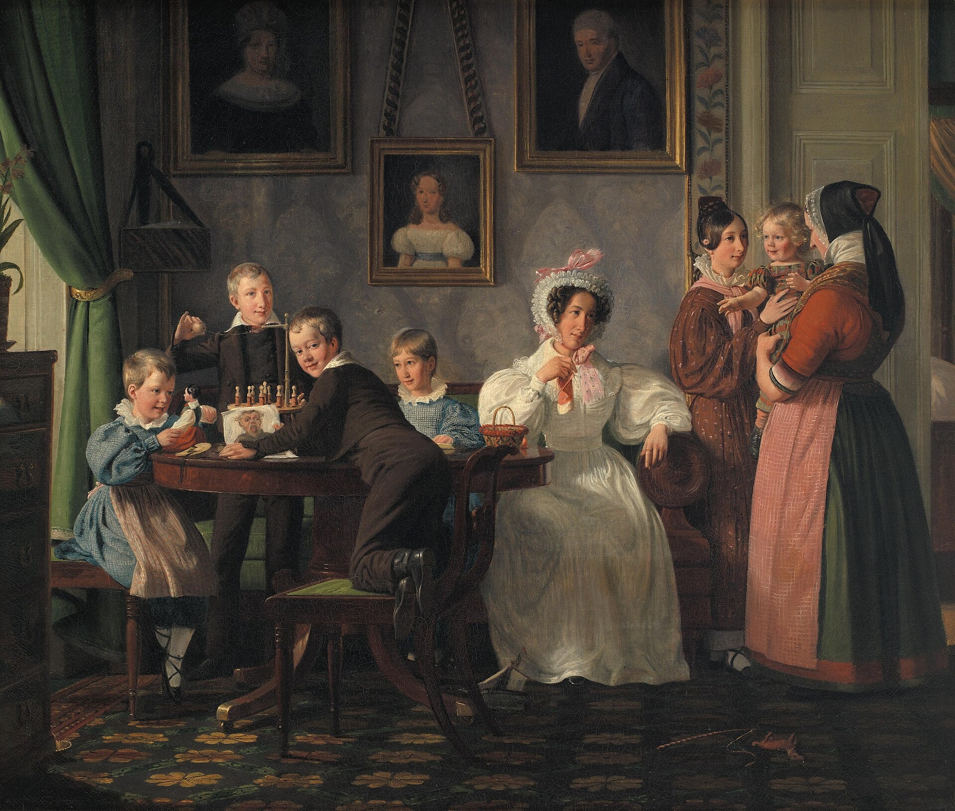Portrait de la famille Waagepetersen - Wilhelm Marstrand